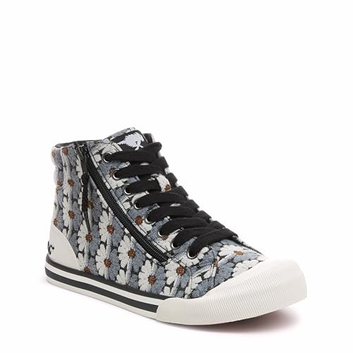 Rocket Dog Womens Jazzin Hi Sneaker, Black Multicoloured, 5 UK