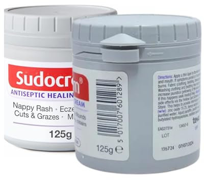Antiséptico para piel sensible – Protege contra la dermatitis del pañal, Apto para bebés y adultos – 125g Crema protectora de la piel repelente al agua con protector cutáneo de zinc (125G)