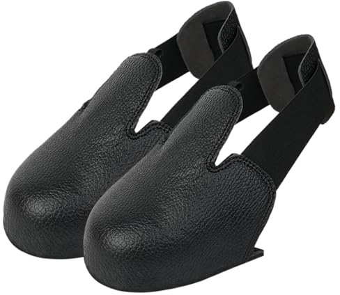 Insertos de punta de acero para zapatos 1 par sobre las cubiertas de seguridad anti-smash con cubiertas de zapatos de la correa, dedo del pie y metatarsiano para botas de trabajo y calzado de se