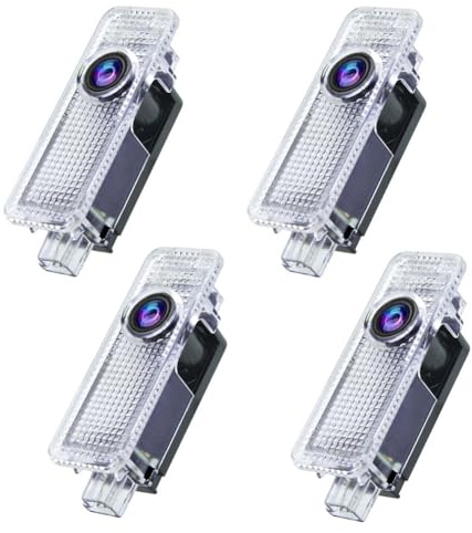 Gmili 4 Stück Autotür Projektor, LED Auto Unterbodenbeleuchtung, Türprojektoren Kompatibel Mit BMW 1 2 3 4 5 6 7 Series, X1 X2 X3 X4 X6 M GT Series, Auto Türbeleuchtung Zubehör