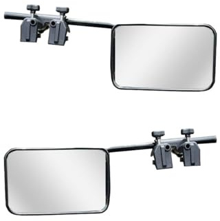 specchietto ripiegabile elettricamente 1 paio di specchietti retrovisori per roulotte, girevoli a 360°, regolabili, universali, per auto, camion parti(179x120mm Clip Style)
