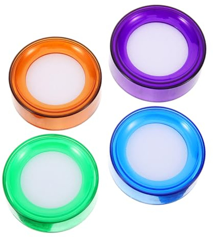 Healifty Finger Wetting Tool Sponge Cups Plastic and Sponge Material 4pcs Easy to Clean and Improve Work Efficiency for Fingers for Financial Operations and Stores