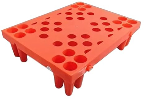 JLLEIZYZ Pallets Almacenamiento, Semi Palet Banco con un Acabado Esmerilado Antideslizante y Patas de Soporte Reforzadas es Adecuado para Entornos de Almacén(Orange,40x30x10cm/16x12x4in)