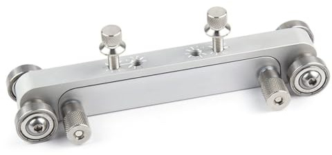 Helilyco Levigatrice regolabile per capotasto e sellino per chitarra acustica elettrica, corpo in alluminio, 17 x 6 x 4,8 cm, nero/argento/oro