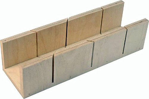 Triuso Schneidlade Sperrholz Gehrungslade Führungsschiene Gehrungsschneidlade 300mm innen 70x65mm