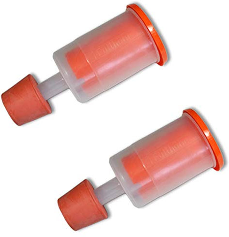 2 x Gärspund inklusive Stopfen original Speidel für Getränke und Mostfässer, Gärröhrchen Gäraufsatz, Wein Bier Herstellung Sauerkraut Gären Kimchi