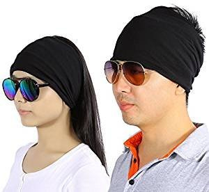 Premium Baumwollene Sport Stirnband - Feuchtigkeit Wicking Schweißabführungsband für Männer, Frauen, Kinder: Yoga, Training, Laufen, Fitness, Gym, Outdoor - 2pcs mit Haarband
