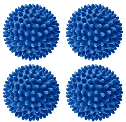Handy Laundry Laundry Dryer Balls, Clothes Come Out Soft, Fluffy, Fewer Wrinkles & Less Static Cling, A Natural Alternative to Fabric Softener, Reduce Drying Time and Save on Energy, (Set of 4)