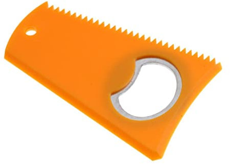 SM SunniMix Robustes Surfboard Skimboard Comb & Scraper Remover mit Lanyard Loch, Gelb