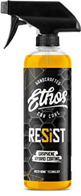 Ethos RESIST Graphene Spray Coating for Cars – Graphene Ceramic Coating Spray, Extreme Hydrophobic Protection, Gloss Enhancement, Ceramic Coating for Cars – 16oz
