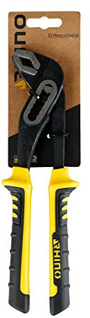 RHINO - Pince multiprise 250 mm entrepassée universelle - Fabriqué en Acier (Chrome Vanadium) - Longueur 250 mm - Manche bi-matière - Haute qualité - Garantie à vie