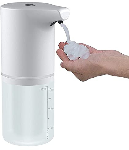 Dosatore Sapone Liquido Bagno Distributore di sapone in schiuma USB Sensore senza tocco touchless touchless ricaricabile 350ml USB Carica di lavaggio a mano Schiuma liquido wahser Dispenser Sapone Aut