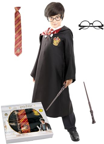Funidelia Harry Potter Kostüm Offizielle für Jungen und Mädchen, Offizielle Lizenz, Film und Serien, Zauberer - Verkleidung für Kinder für Partys, Karneval und Halloween