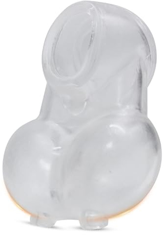 Penisring Penishülle Hodenstrecker Ballstretcher Potenzsteigerung(Weiß) | Penisring Dehnbar Silikon Cockring Hodensack Bondage Penis Sleeve mit Hodenring,Penis Ring Sex Spielzeug für Paare Extrem