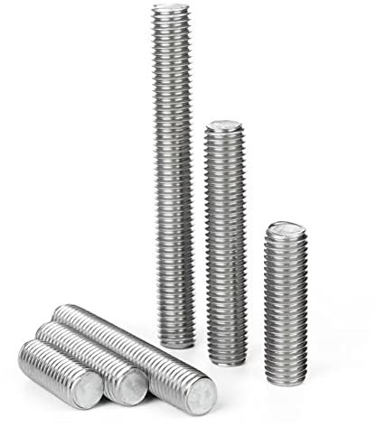 FEEIMOL Edelstahl Gewindestange Vollgewinde Stange Bolzen M10x100mm (2 Stück)