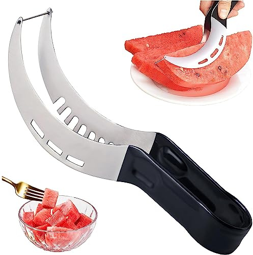 Cortador de Sandía y Melón de Acero Inoxidable para Papaya, Pitaya, Agua, Ensalada de Fruta - Herramientas de Cocina