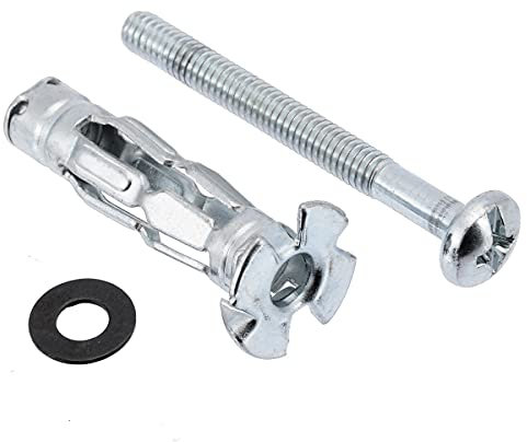 GETREY Expansionsbolzen Rawl, Ankerbolzen, Metall M4x 32 Gipskarton-Trockenbau-Hohlraumwandanker Dübelbolzen Hohlraumankerbolzen (10 Stück)