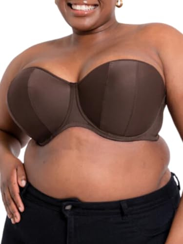 Curvy Kate Soutien-Gorge sans Bretelles Luxe, Opaque, Cacao, 95E Femme