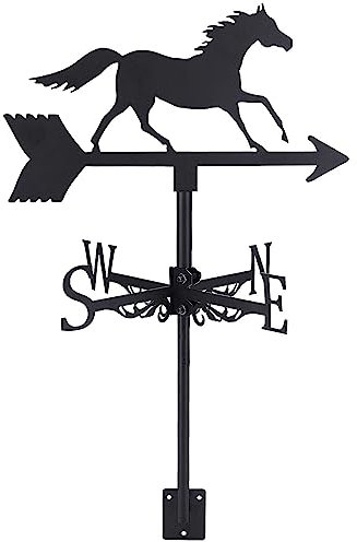 Eiserne Wetterfahne, Garten, Bauernhaus, Hof, Tier, Vogel, Huhn, Pferd, Ornament, Retro-Windrichtung, Handwerk, Richtungsanzeige, Messwerkzeug, Pferd