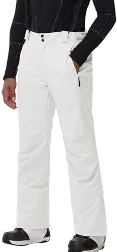 HOTIAN Herren Skihose Wasserdicht Wasserdicht Schneehose Atmungsaktive Warm Outdoorhose Hosenträger Schneehosekihose Winter Snowboardhose Trekkinghose