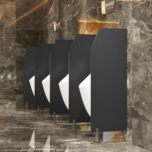 CHBGLNTY Urinal-Schallwand, Urinalbrett, Urinal-Trennwand mit Edelstahlbeschlägen, Urinal-Bildschirm, Wandtrennwand, öffentliche Toiletten-Trennwand, Urinal-Sichtschutz für Büro/Supermarkt/Einkaufsze