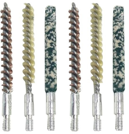 6pack Professional Cleaning Kit, Wire Brushes, Flexible Feeding Tube Cleaning Brushes, Cleaning Steel Thread Rods Cleaner Set Brushes (4mm)