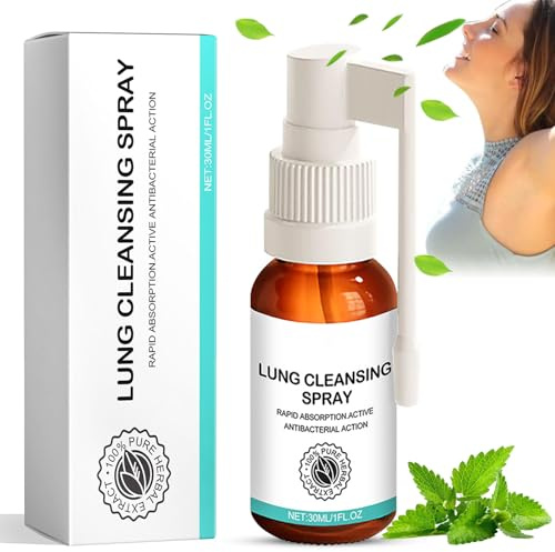 Herbal Spray, spray per la pulizia dei polmoni, spray per la pulizia dei polmoni, spray per la pulizia delle erbe e la riparazione, spray per la pulizia dei polmoni, adatto per l'uso quotidiano