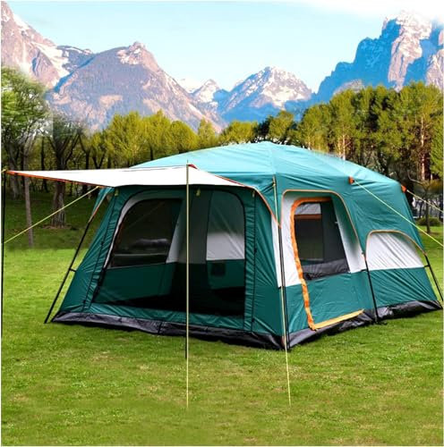 8 Personen Familien-Camping-Tunnelzelt, geräumig und luftig, stabil und leicht, perfekt zum Wandern und Campen