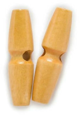 10 Stück Knebelknöpfe aus Holzimitat, Olivenknöpfe, zum Nähen, Basteln, Zubehör, Tasche, kompatibel mit Kleidung, Mantel, Jacke, Übermantel, B, 55 mm