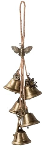 Clochettes de sorcière pour la poignée de porte – Clochettes de sorcière nobles pour la poignée de porte, protection avec clochettes de sorcière | Carillon à vent de sorcière, carillon à vent de sorci