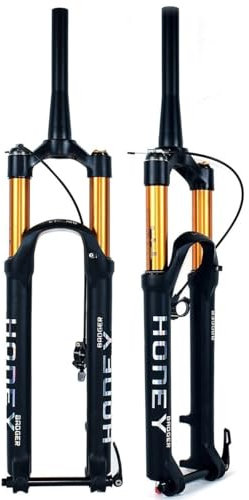 Fourche à Suspension pour vélo de Montagne 27,5-29 Pouces, Amortissement, Rebond, Fourche Avant Conique, débattement de 1,5 po, axe cylindrique de 160 mm, câble de Commande 100 נ15, Cyclisme VTT