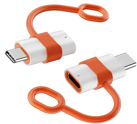 Loydia Adattatore da Lightning a USB C, 2x Adattatori da Lightning a USBC PD ricarica rapida e trasferimento dati per iPhone 15/16, adattatori Lightning (femmina) a USB C (maschio) Non per Audio/OTG