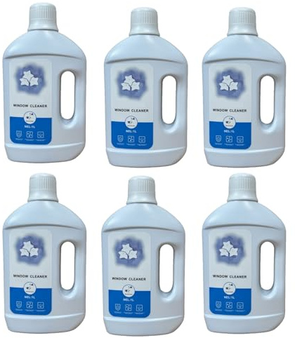 Soluzione for la pulizia dei vetri, compatibile con ECOVACS Winbot W2SPRO/W1S/W960/W880/W836/W855/W835/W860/W850/W1PRO/W1/W2/W920, accessori for la pulizia dei vetri(1000MLX6)