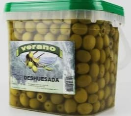 Sánchez Montes Olive Verdi Snocciolate, Senza Osso, Secchio da 2 kg