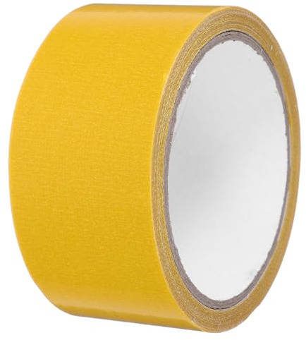 HEMOTON Cinta Adhesiva Resistente de Doble Cara para Alfombras y Suelos de Madera Base de Fibra de Gasa y Fijación Segura sin Residuos para Bricolaje