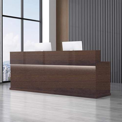 WYBDMWY Moderner Empfangstheke,Empfangstresen mit Schubladen,Rezeptionstheke Holz,Rezeption Kosmetikstudio Für Firmenhallen,Hotel,Salon & Geschäft