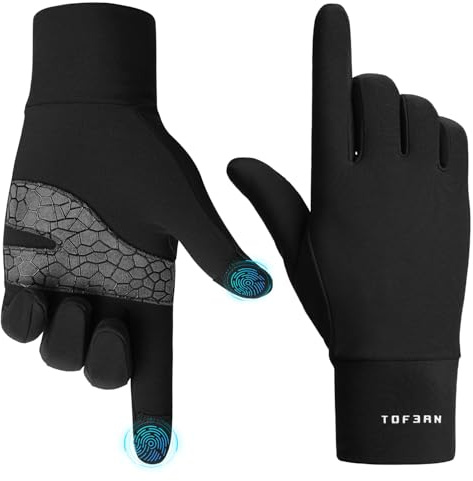 Tofern Gants Tactiles sous-Gants Hiver Automne - Ultra Doux Seconde Peau, Isolation Thermique Coupe-Vent Respirant pour Ski Moto Vélo Randonnée & Usage Intérieur Homme Femme