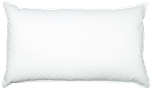 ZOLLNER Federkissen - Made in Germany – Füllung aus 100% Federn - Bezug aus hochwertiger Baumwolle - waschbar bis 60°C - 40x80 cm - Hotelqualität