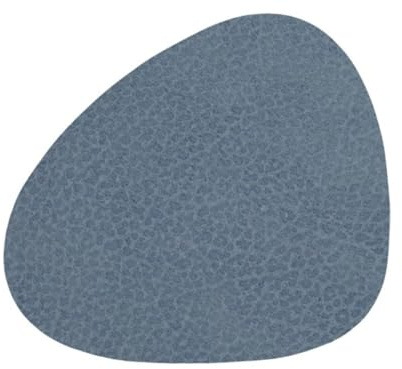 Lind DNA Glasuntersetzer Curve Recyceltes Leder Hippo Hellblau, Maße: 11cm x 13cm, 981151