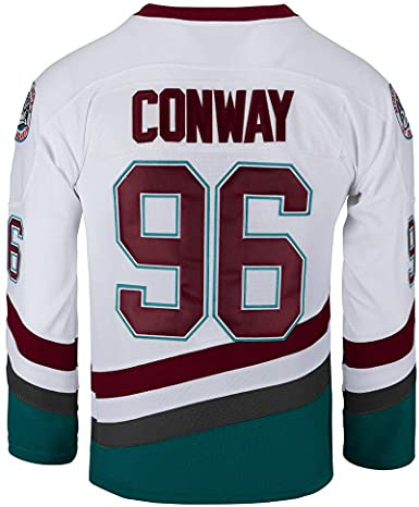 Ungdom ankor filmskjortor ishockey tröja, 96 Conway vit, M