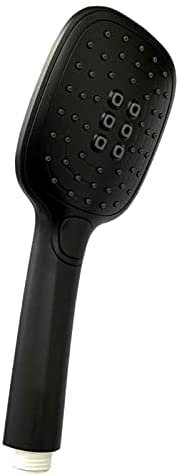 Andreas Dell Handbrause HBESM – Matt Schwarzer Duschkopf, Wassersparend, Hochdruck-Duschkopf mit Anti-Kalk-Düsen, Ergonomisches Design für Badezimmer und Dusche