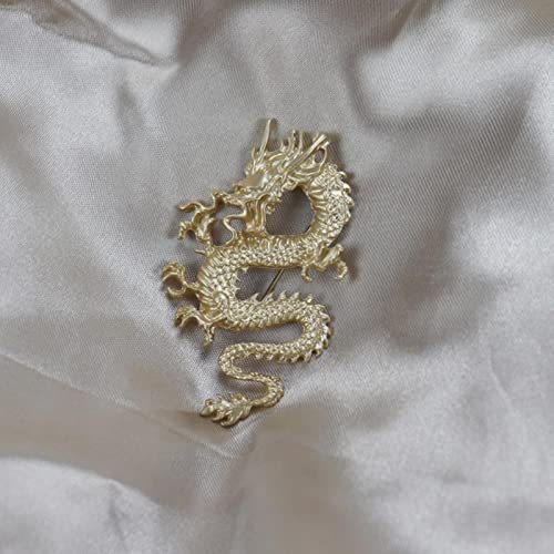 KhuWan Style Chinois Dragon Animaux Broches pour Hommes métal Corsage Costume épinglette Broche Badge Broches pour Sacs à Dos vêtements Accessoires