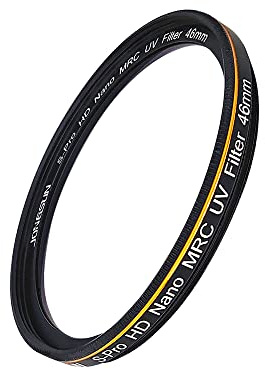 JONGSUN Filtro UV de 46 mm, S-Pro HD Nano MRC, revestimiento multicapa, B270, filtro de protección ultravioleta para cámaras