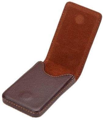 Visitenkartenhalter für Männer und Frauen, PU-Leder, schlankes Kartenetui für Visitenkarten, Kreditkartenetui, Kreditkartenetui, Schwarz, braun, 1 Stpck, Modern