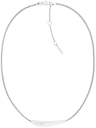 Calvin Klein Anhänger-Halskette für Damen Kollektion ELONGATED DROPS aus Edelstahl - Erhältlich in Silber oder Gold