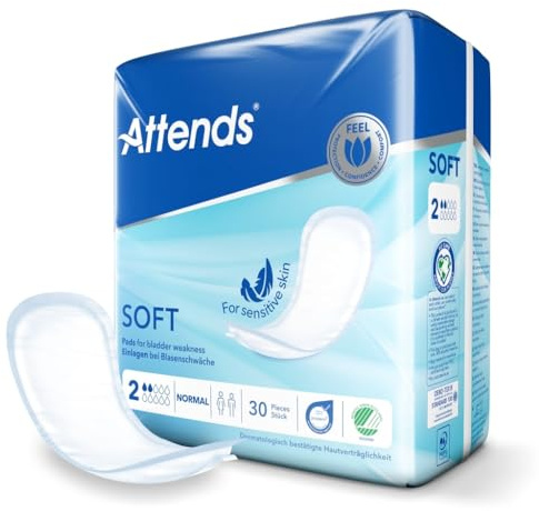 Attends Soft 2 Normal Einlagen 30er Pack (4 x 30 = 120 Stück)