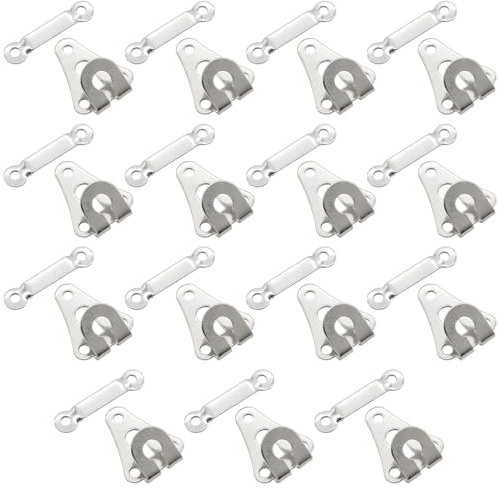 SLEEKEE 15 Paar Hosenhaken, Unsichtbare Verdeckte Verschlüsse Für Hosen, Metallhaken Zur Reparatur Und Befestigung Von Kleidung