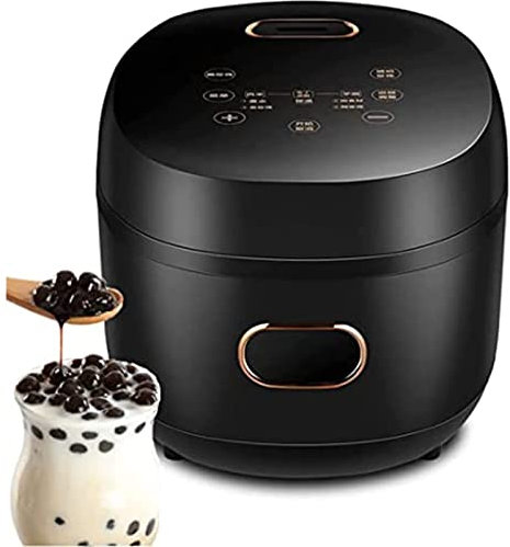 Annuod Vaso per Perle, Vaso per Perle Intelligente Automatico Commerciale per Negozio di tè al Latte, Vaso per Manioca Perlato Automatico, Design Antiaderente E Antiscottatura,5L