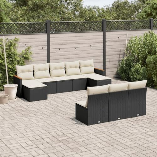 Festnight Loungemöbel Set mit Stauraum Gartenlounge XXL Groß Garten Lounge Rattan Sofa Outdoor Polyrattan Gartensofa Terrasse Terrassenmöbel Gartenmöbel Ecklounge Couch Sitzgarnitur