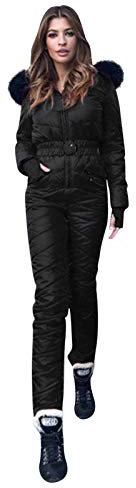 BOTCAM Traje de nieve térmico para mujer: traje de esquí impermeable cálido mono de esquí chaqueta de invierno con capucha snowboard esquí traje para esquiar snowboard chaqueta de nieve pantalones de